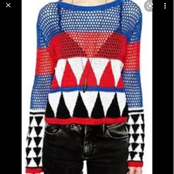 ASOS crochet top 8 preowned - Picture 2 of 15